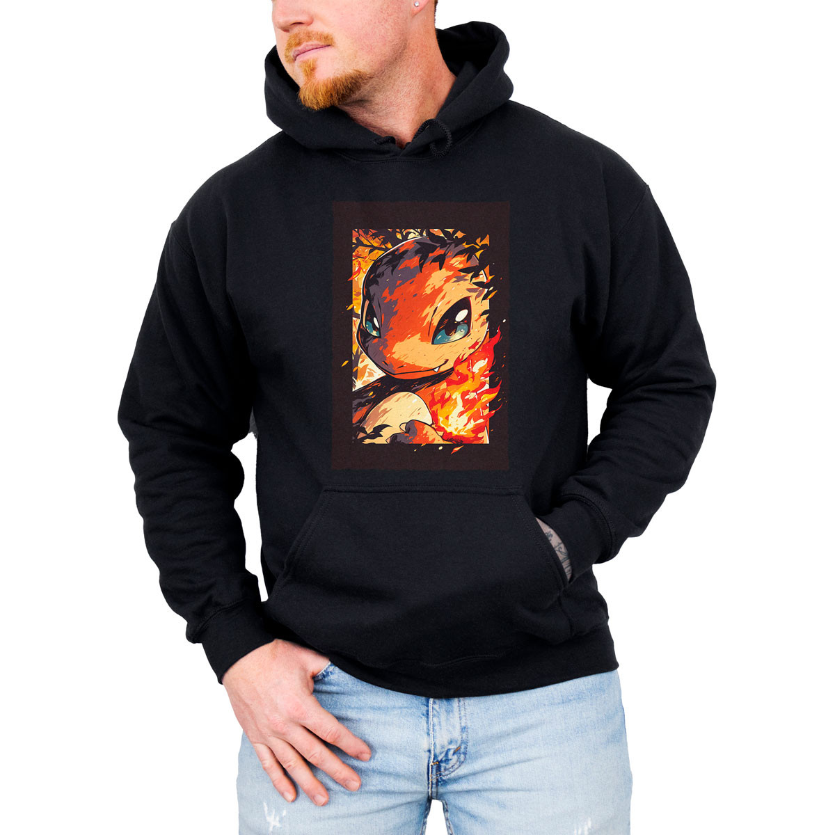 poleron-anime-hombre-charmander-face-closeup