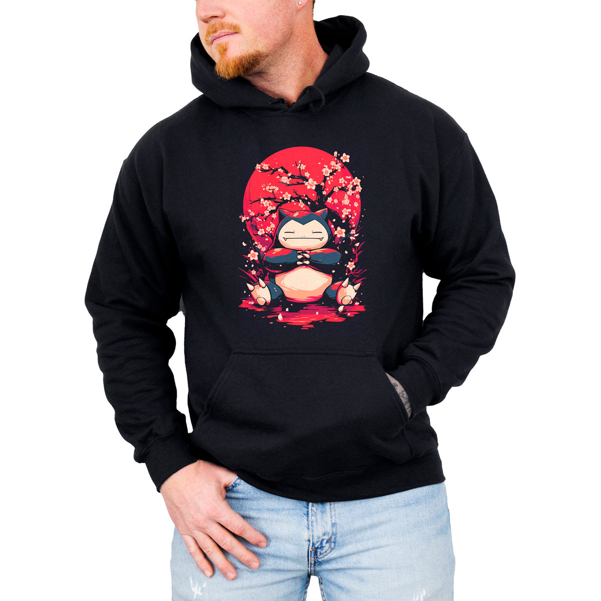 poleron-anime-hombre-shiny-snorlax-en-cerezos