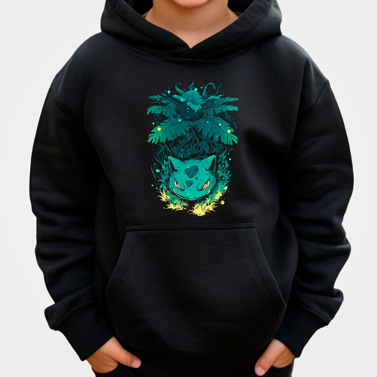 poleron-anime-ivysaur-dark-negro-batalla