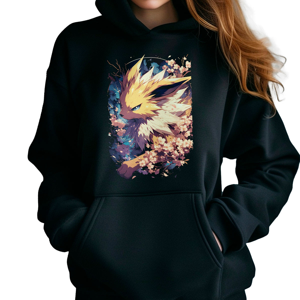 poleron-anime-jolteon-con-flores-de-cerezo
