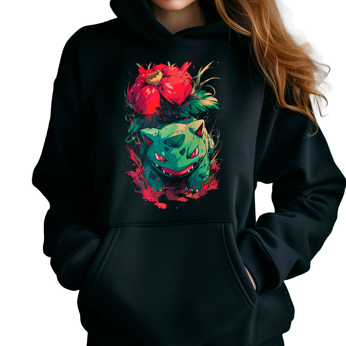 poleron-anime-mujer-batalla-bulbasaur-pokemon-anime