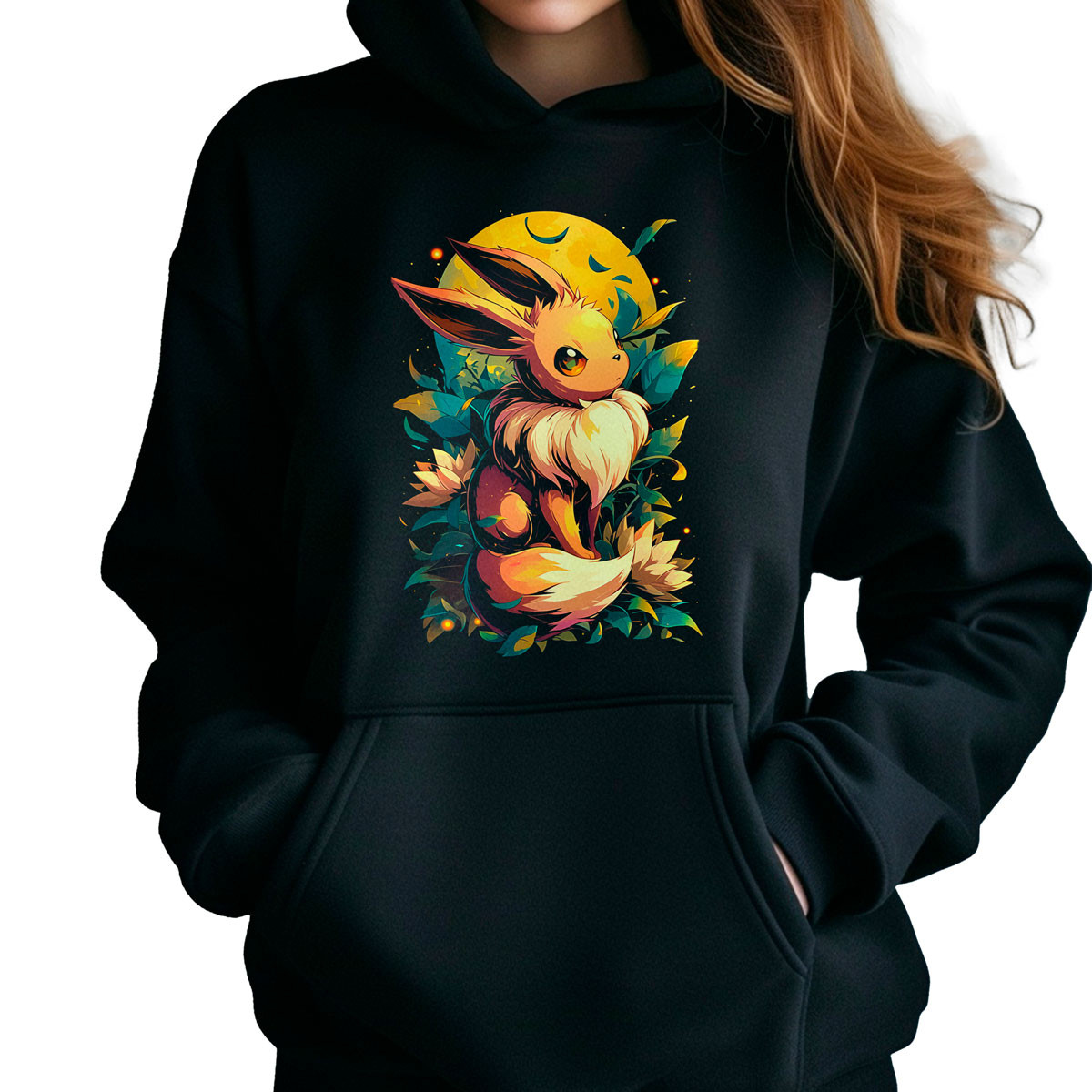 poleron-anime-mujer-batalla-eevee-lotus-pokemon-negro