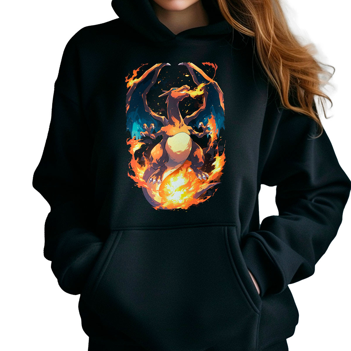 poleron-anime-mujer-charizard-flame-estampado-anime
