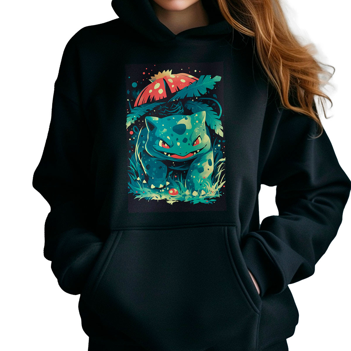 poleron-anime-mujer-estampada-venusaur-shiny-pok-mon-negro