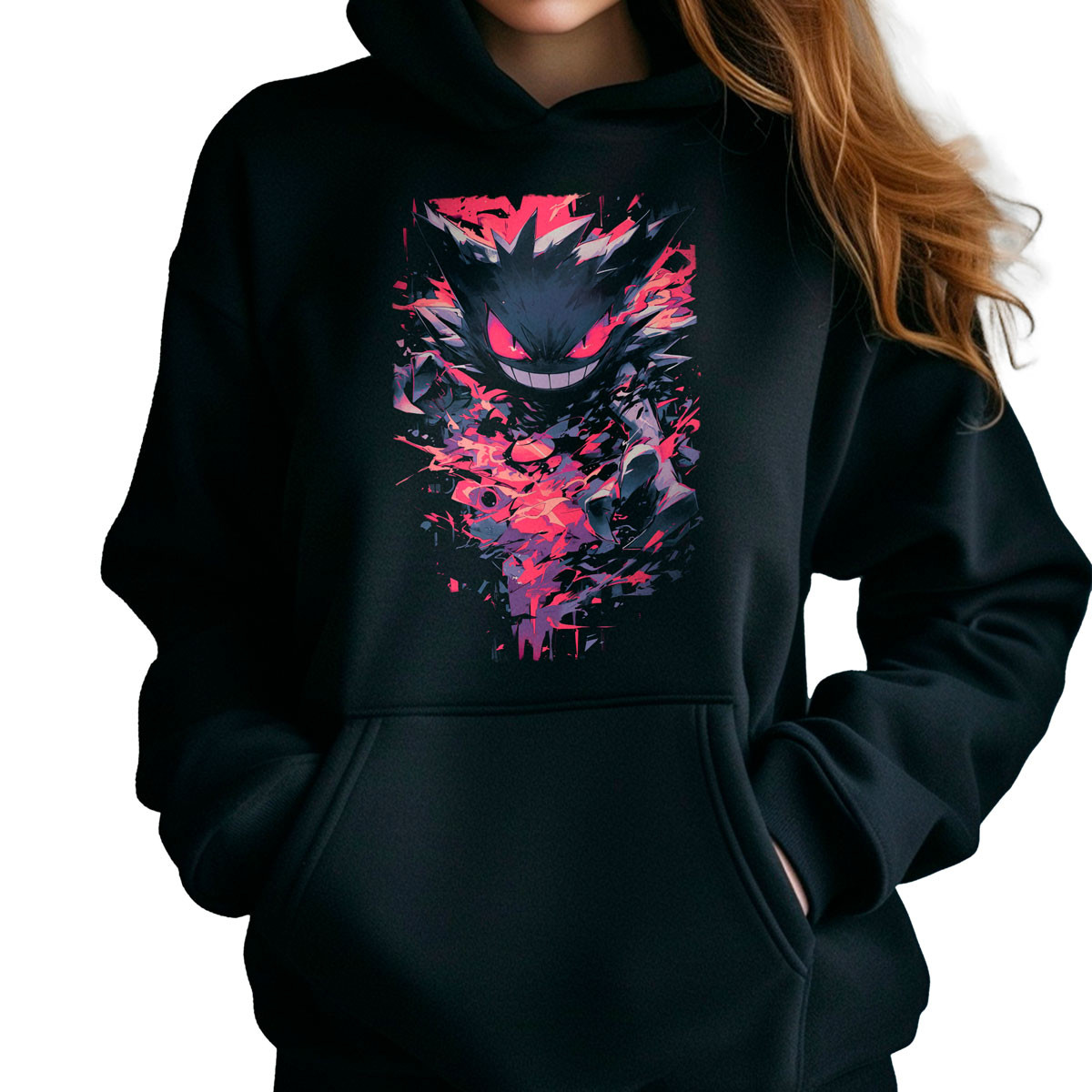 poleron-anime-mujer-gengar-battle-manga-corta