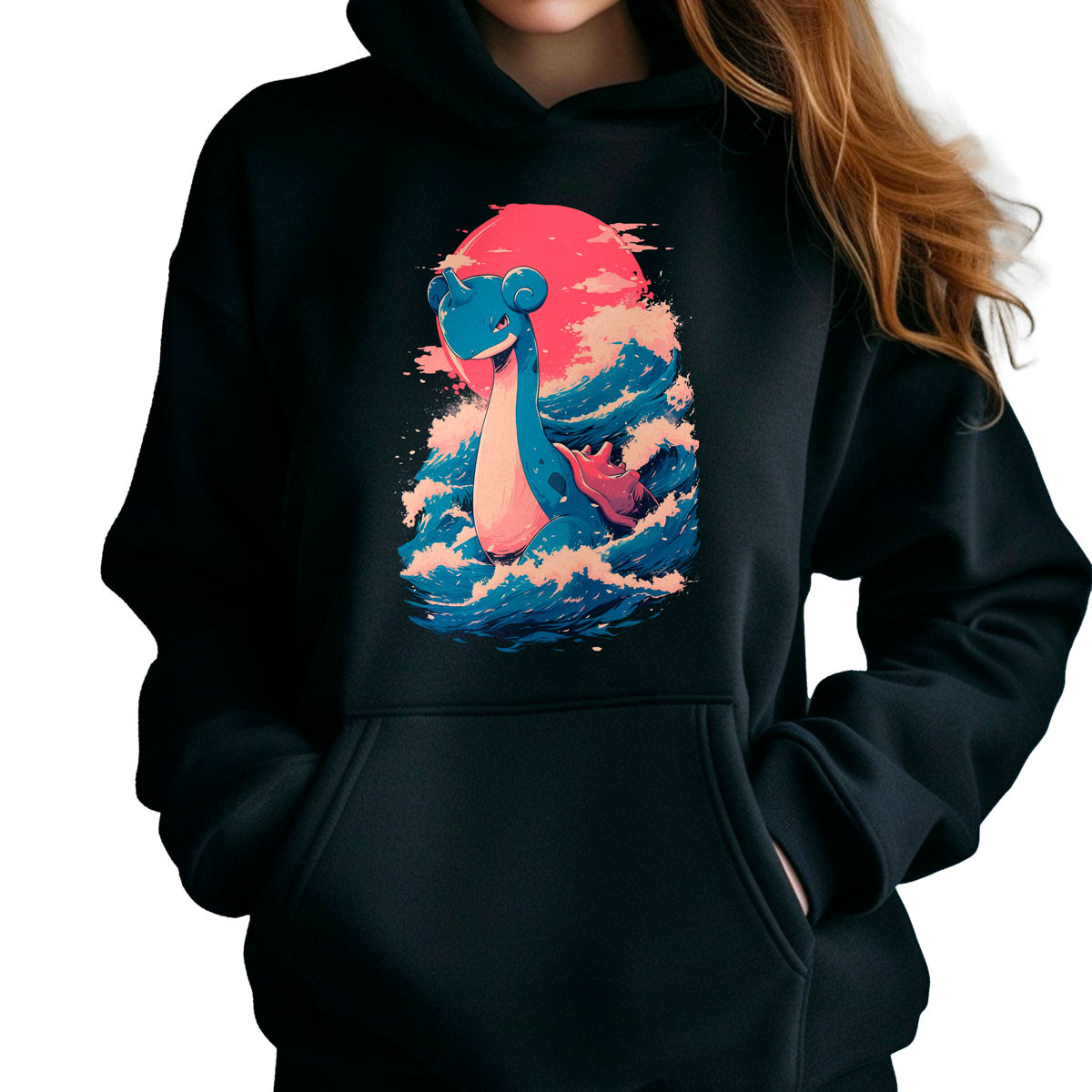 poleron-anime-mujer-lapras-brillante-pokemon-negro