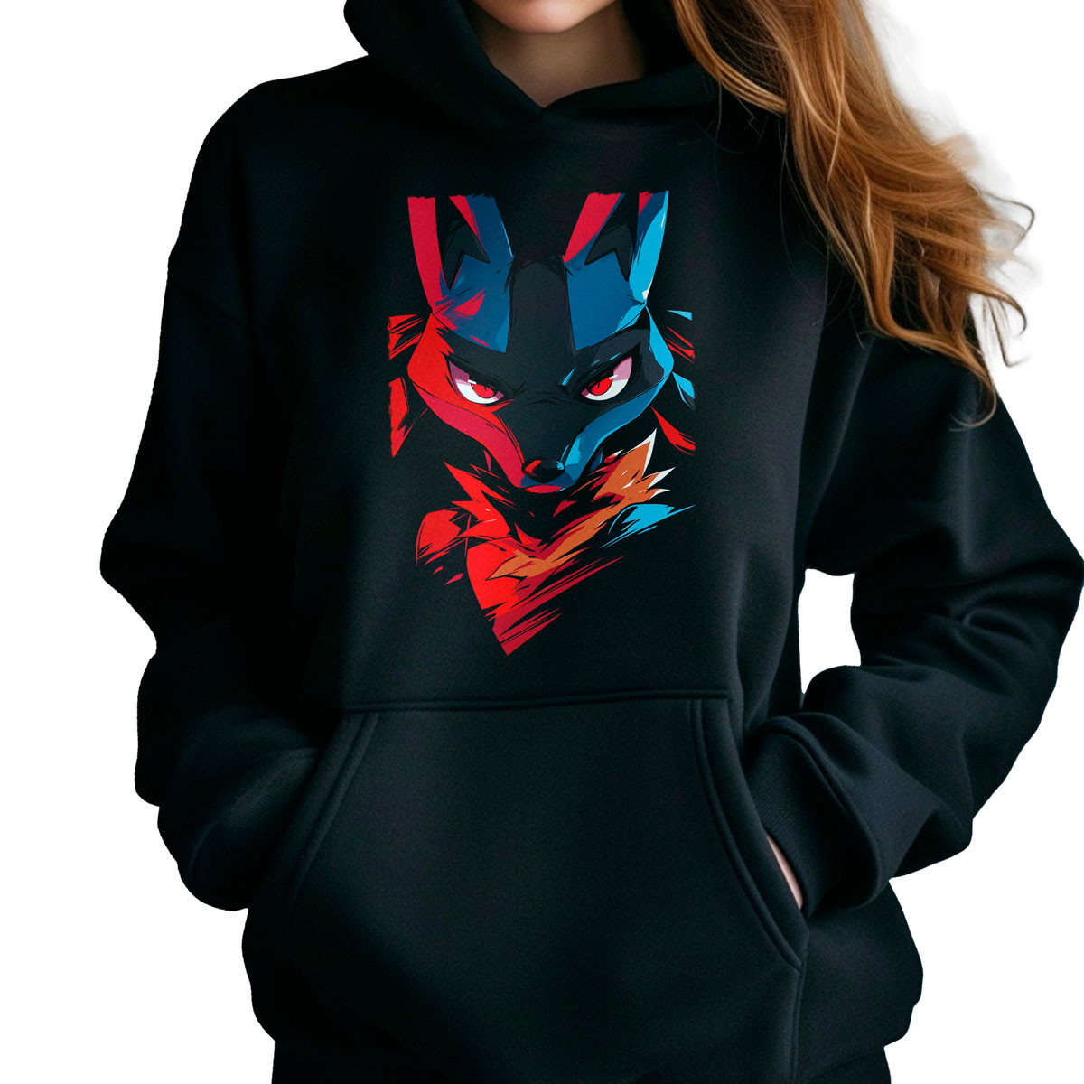 poleron-anime-mujer-lucario-face-closeup-pokemon-anime