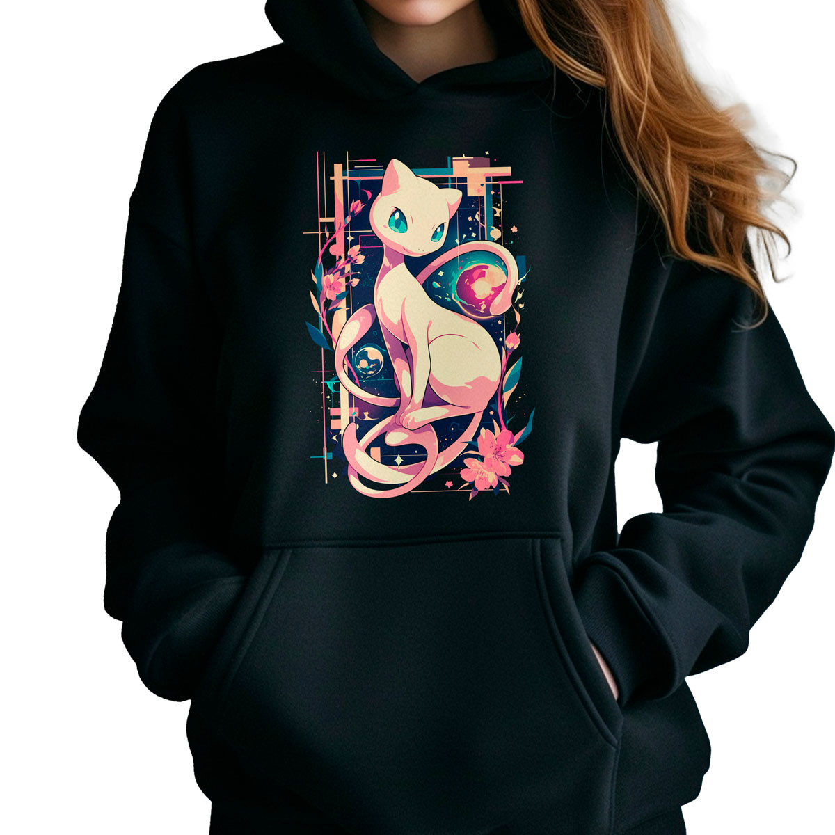 poleron-anime-mujer-mew-lotus-pok-mon-manga-corta