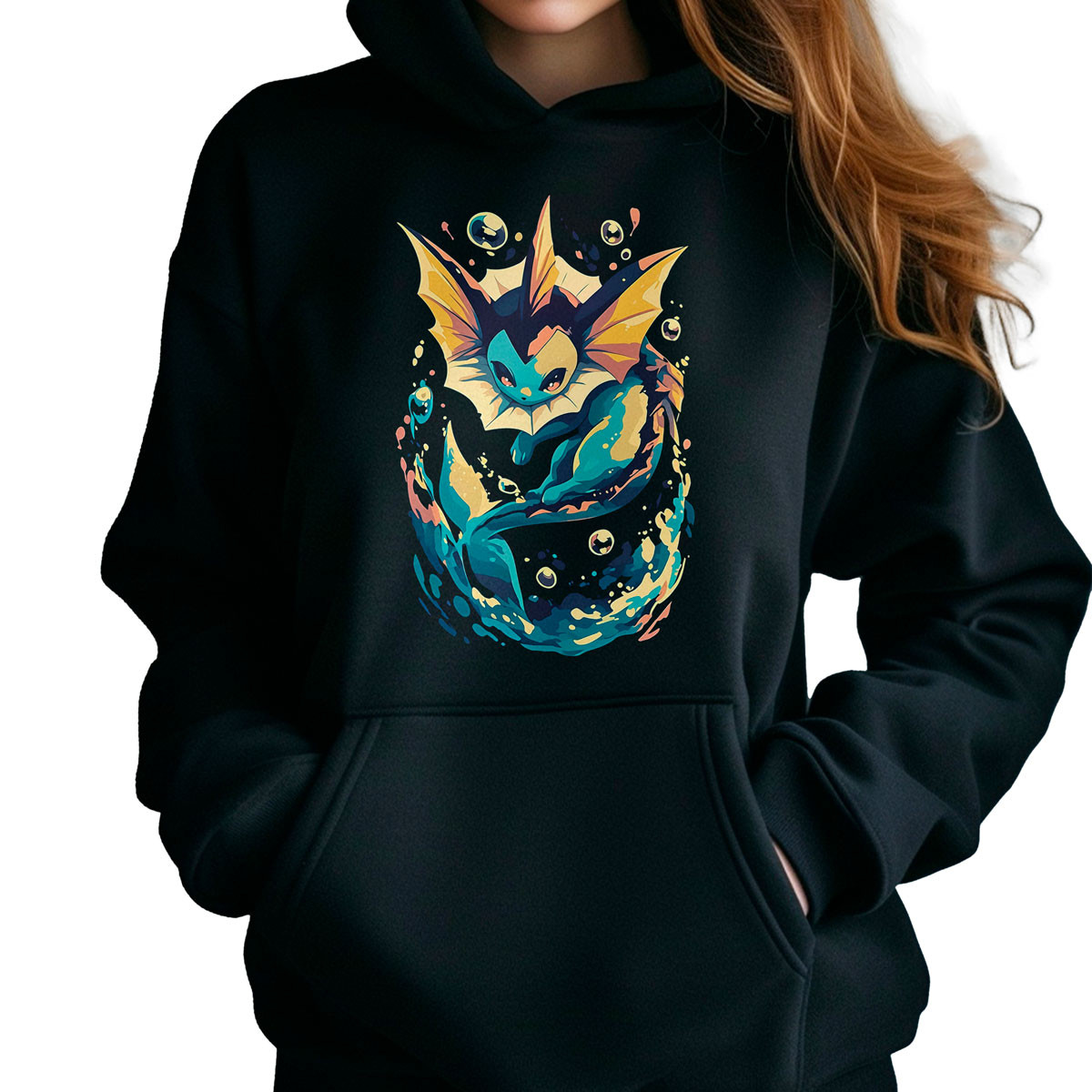 poleron-anime-mujer-vaporeon-burbujas-anime