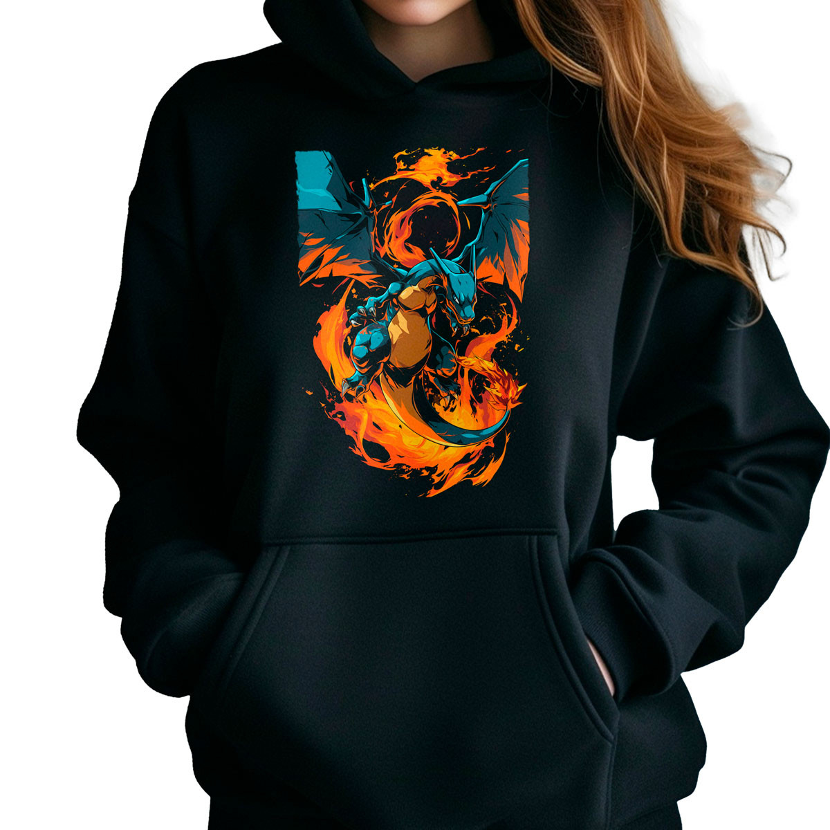 poleron-anime-negro-pok-dex-charizard-ember-