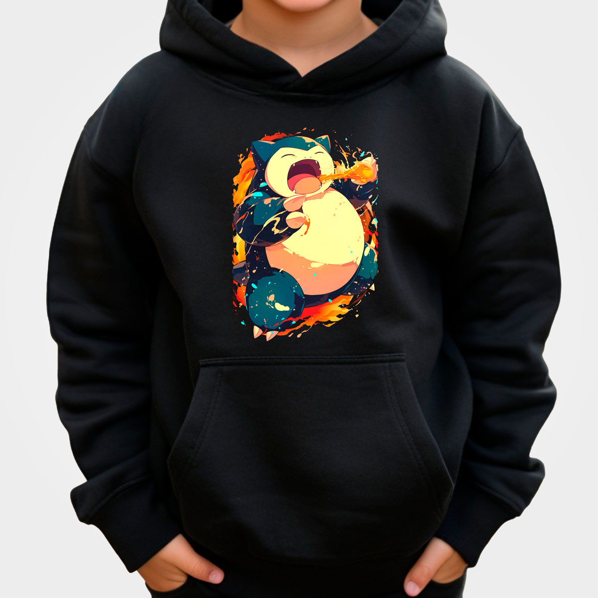 poleron-anime-ni-os-batalla-snorlax-lick-pok-mon