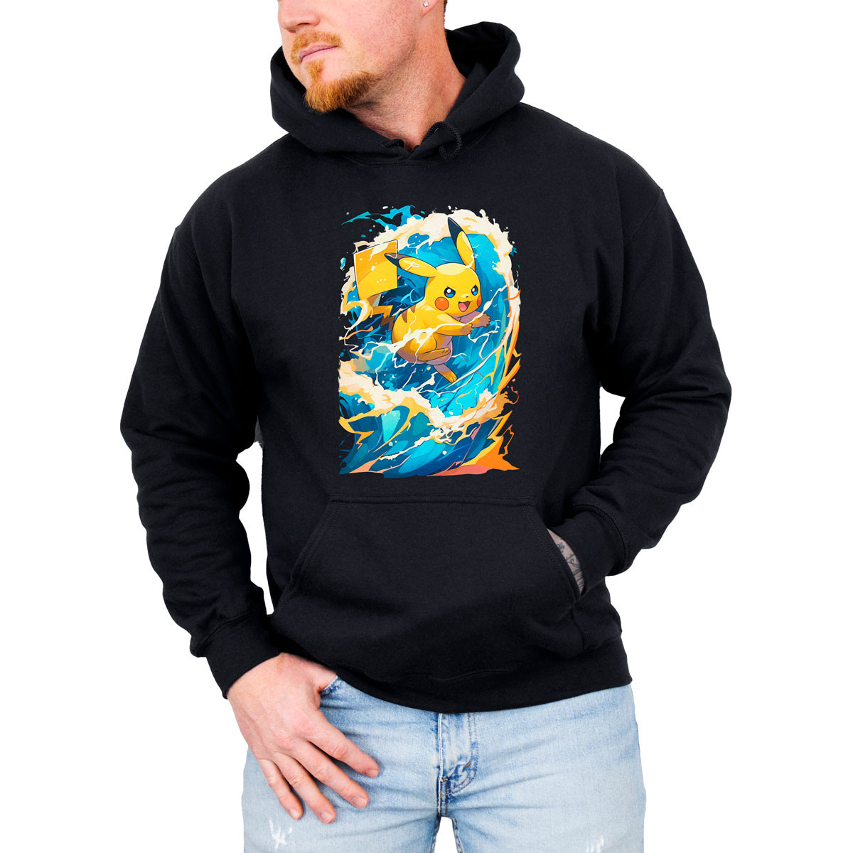 poleron-anime-pikachu-thunder-wave-estilo-manga-brillante