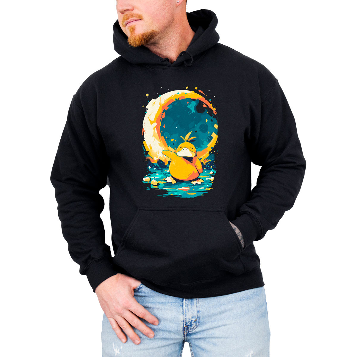 poleron-anime-psyduck-y-luna-pokemon-negro-bl31