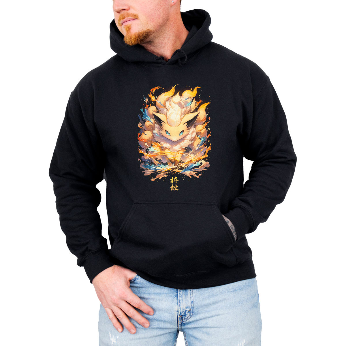 poleron-anime-vulpix-fire-type-calidad-alta-design