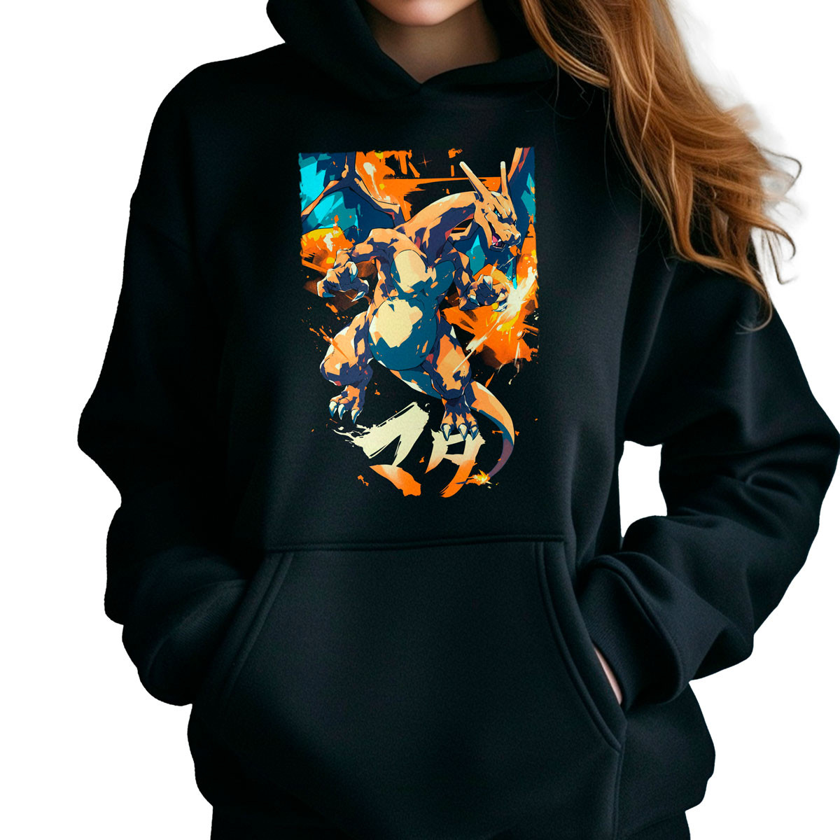 polerones-anime-design-charizard-ink-sudadera