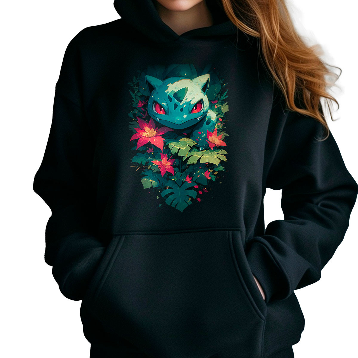 polerones-anime-design-ivysaur-negro-anime