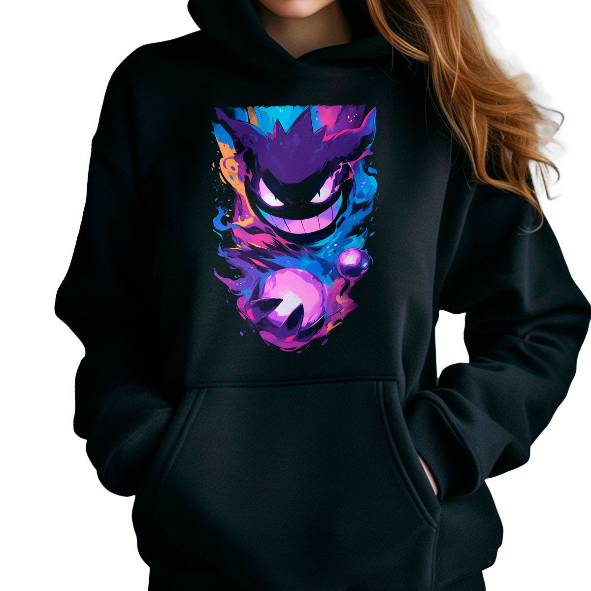 polerones-anime-estampada-frontal-batalla-pok-mon-gastly-sketch