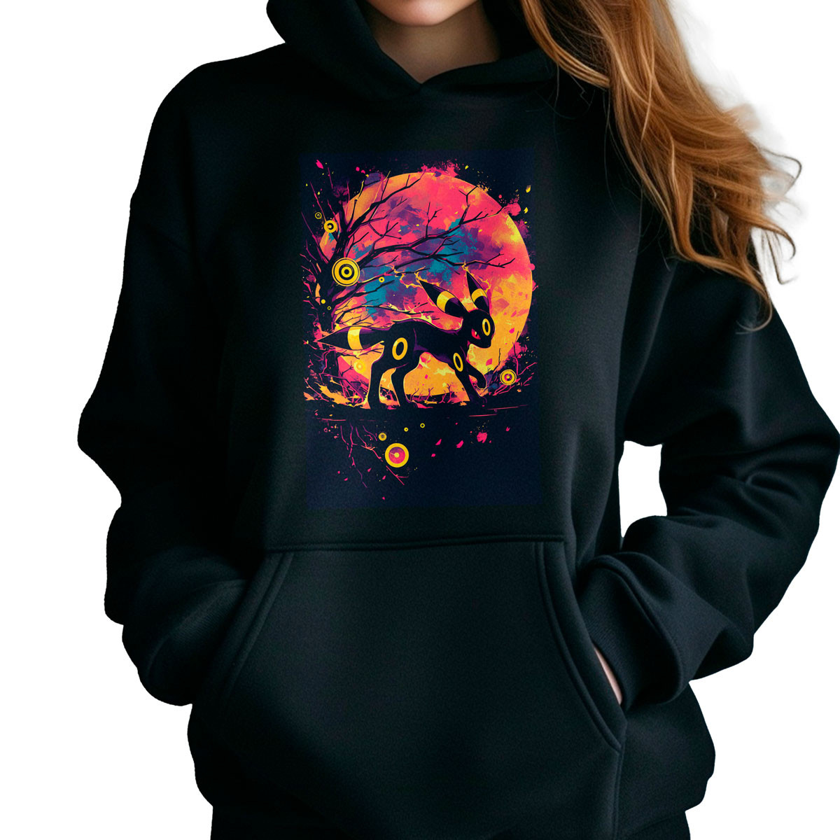 polerones-anime-estampada-frontal-entrenador-umbreon-silhouette-pok-mon-