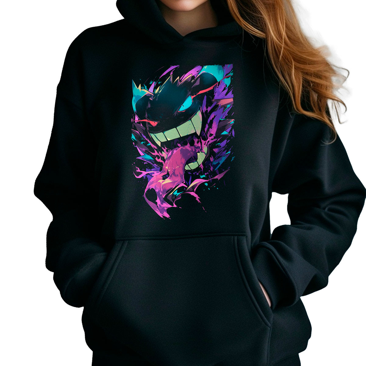 polerones-anime-estampada-frontal-gastly-lick-brillante