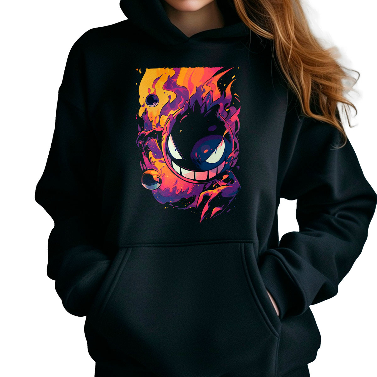 polerones-anime-gastly-cute-pokemon-negro-batalla