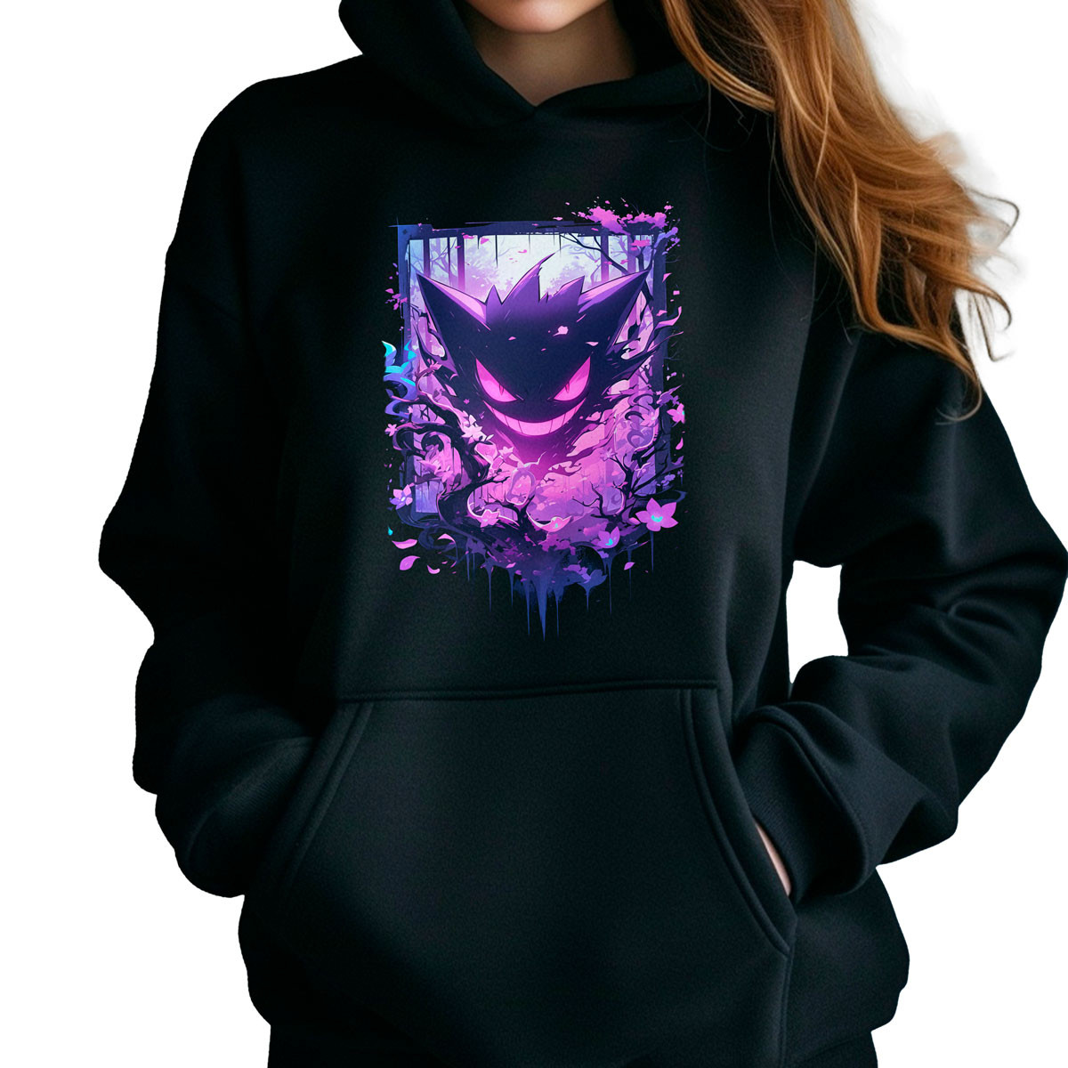 polerones-anime-haunter-en-batalla-con-cerezos-en-flor