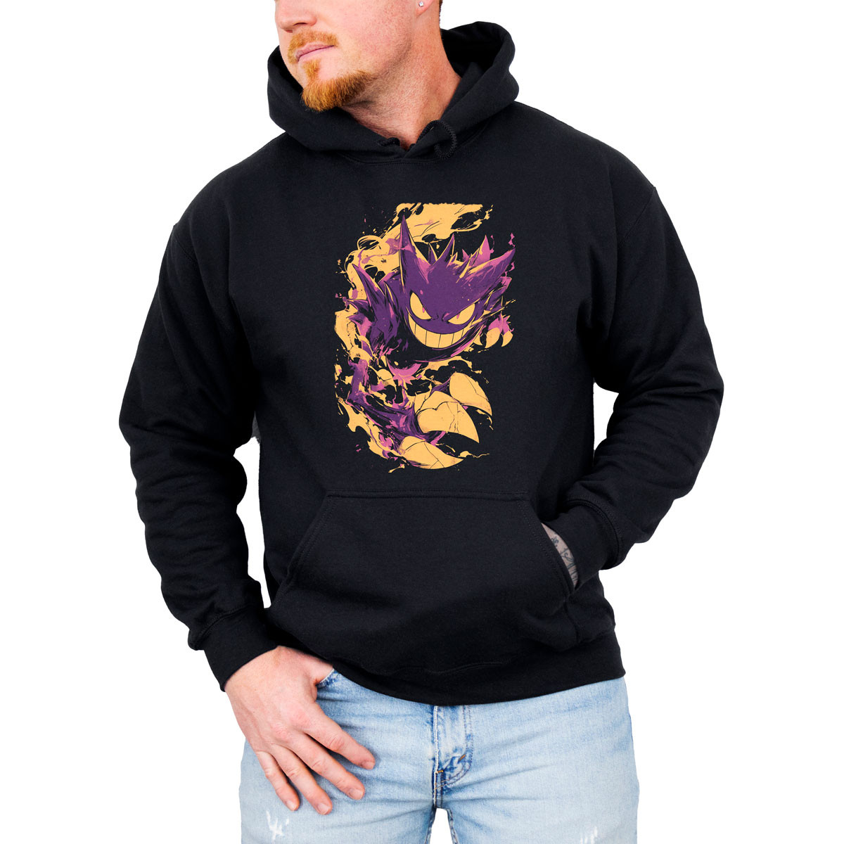 polerones-anime-haunter-sketch-pokemon-negro