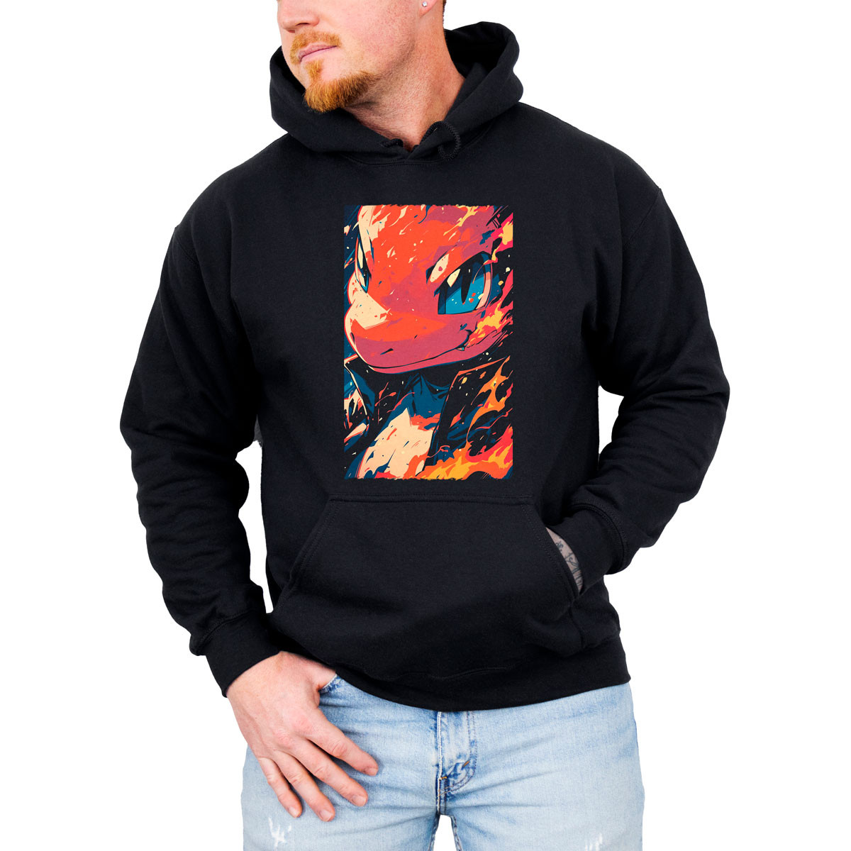 polerones-anime-hombre-charmander-pokemon-face-closeup