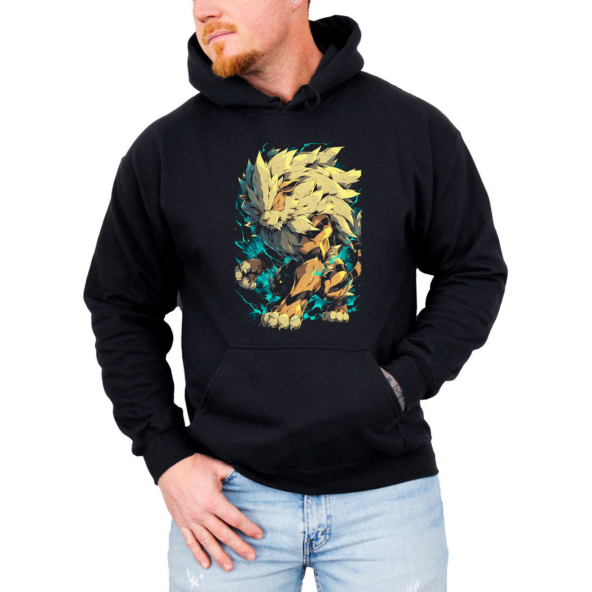 polerones-anime-hombre-dise-o-arcanine-pok-mon-dibujo-contorno