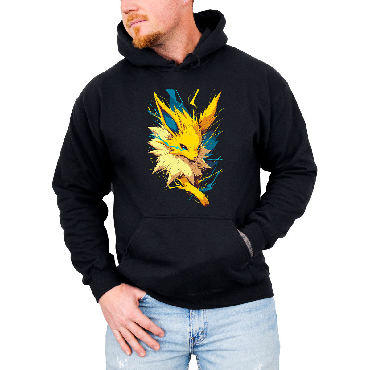 polerones-anime-hombre-estampada-jolteon-pok-mon