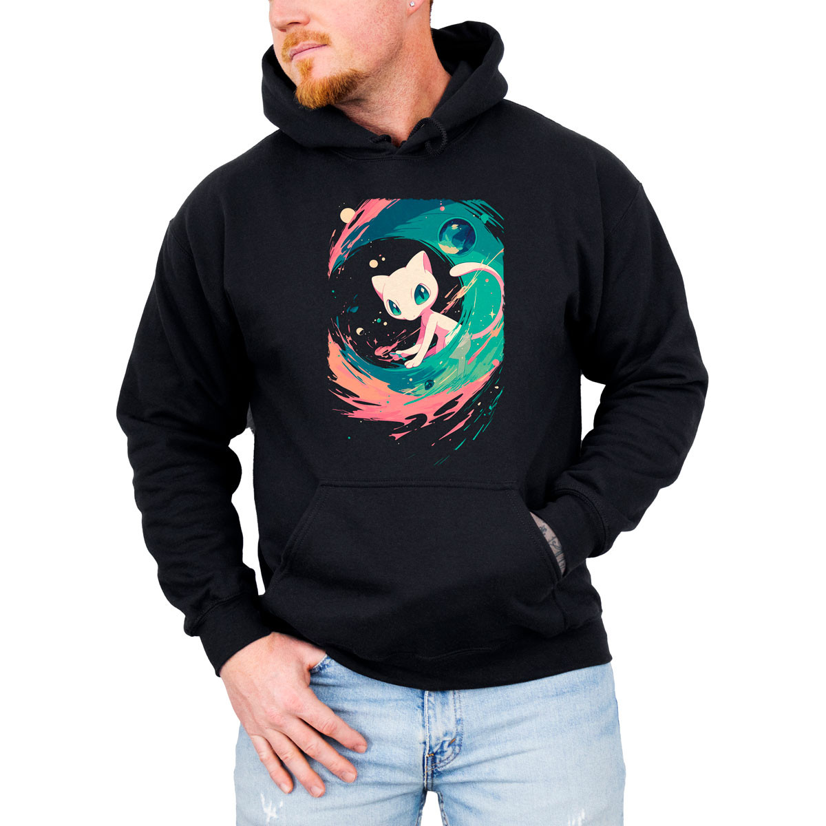 polerones-anime-hombre-negro-batalla-mew-power-swap