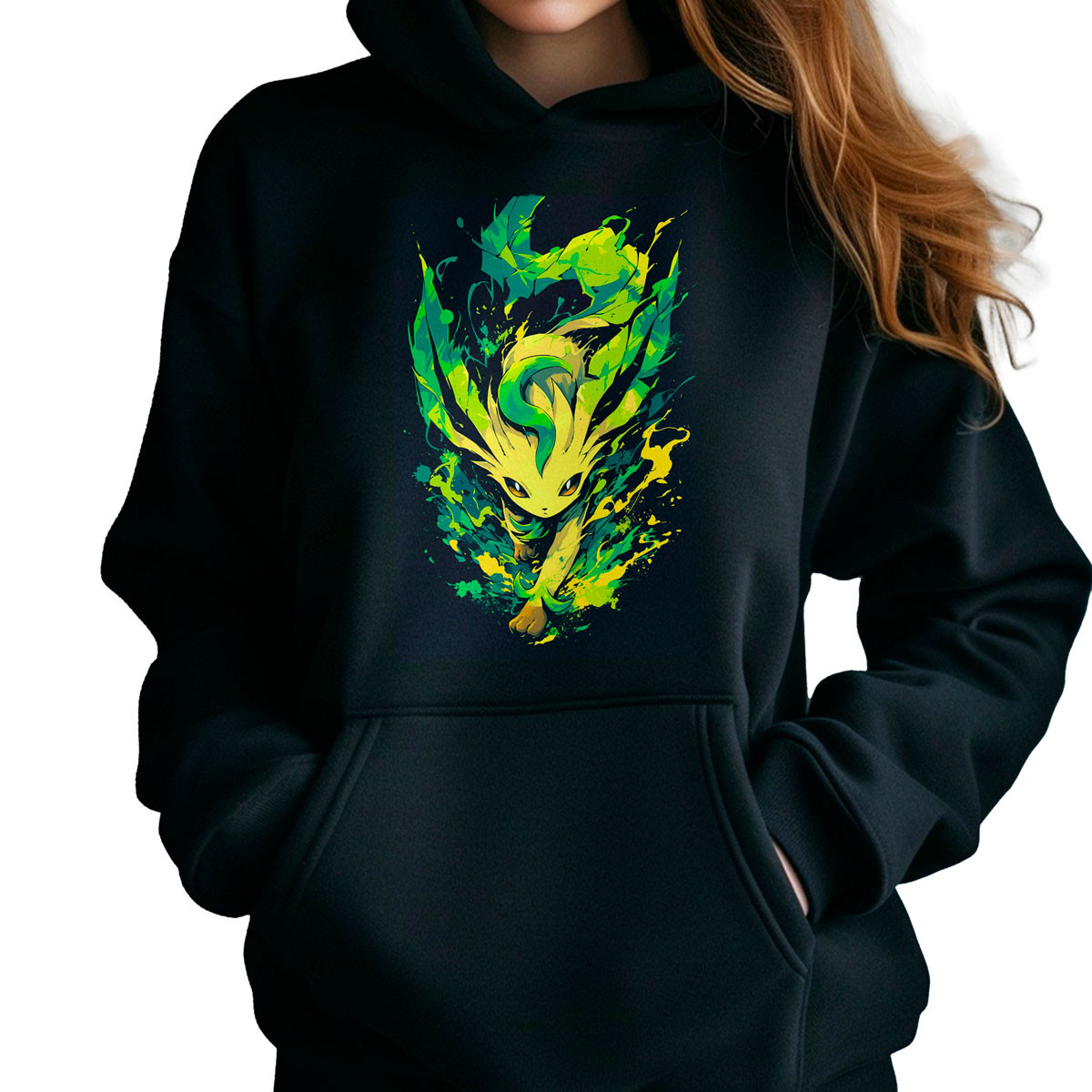 polerones-anime-leafeon-atacando-pokemon-anim-23