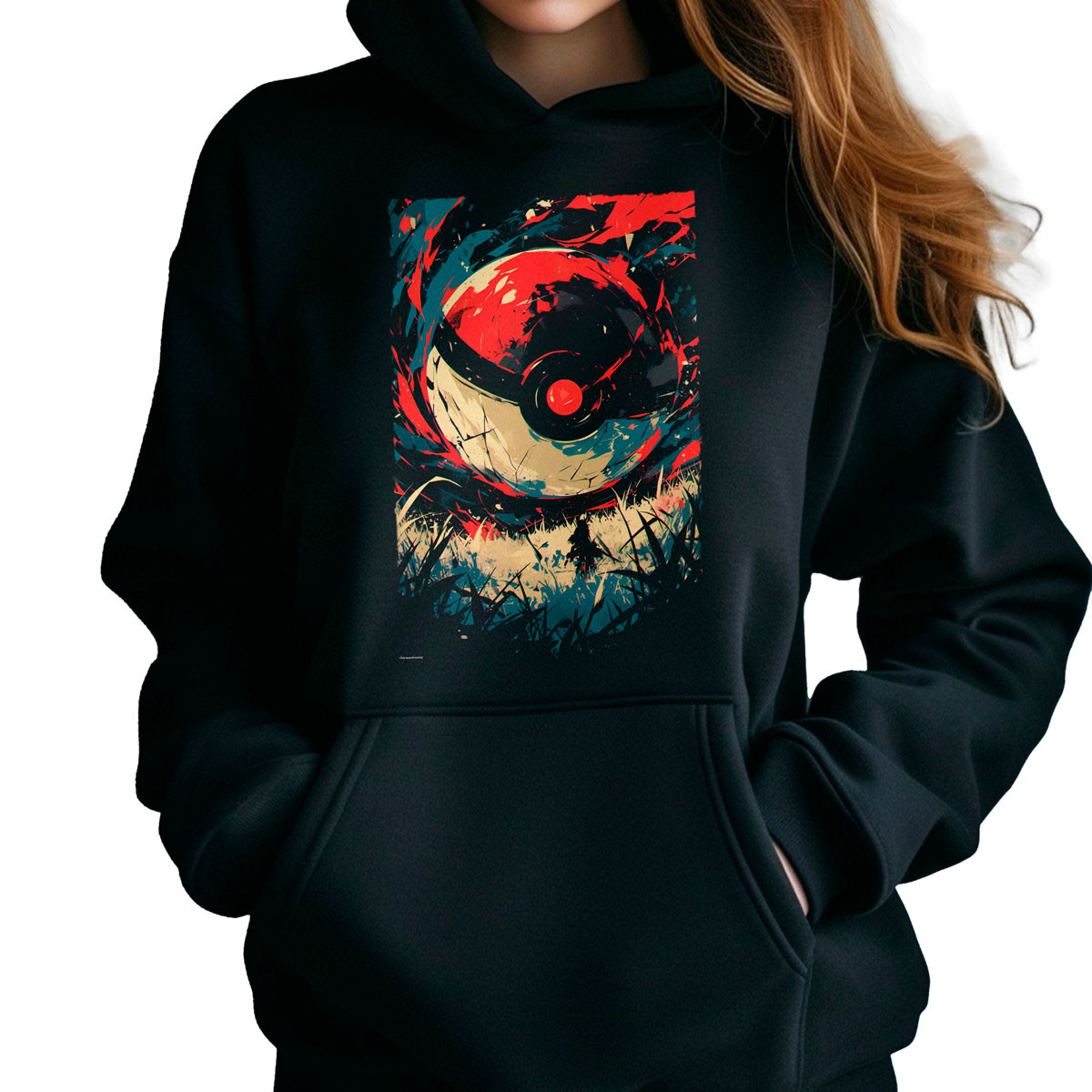 polerones-anime-mujer-batallas-pok-mon-pokeball-de-hierba