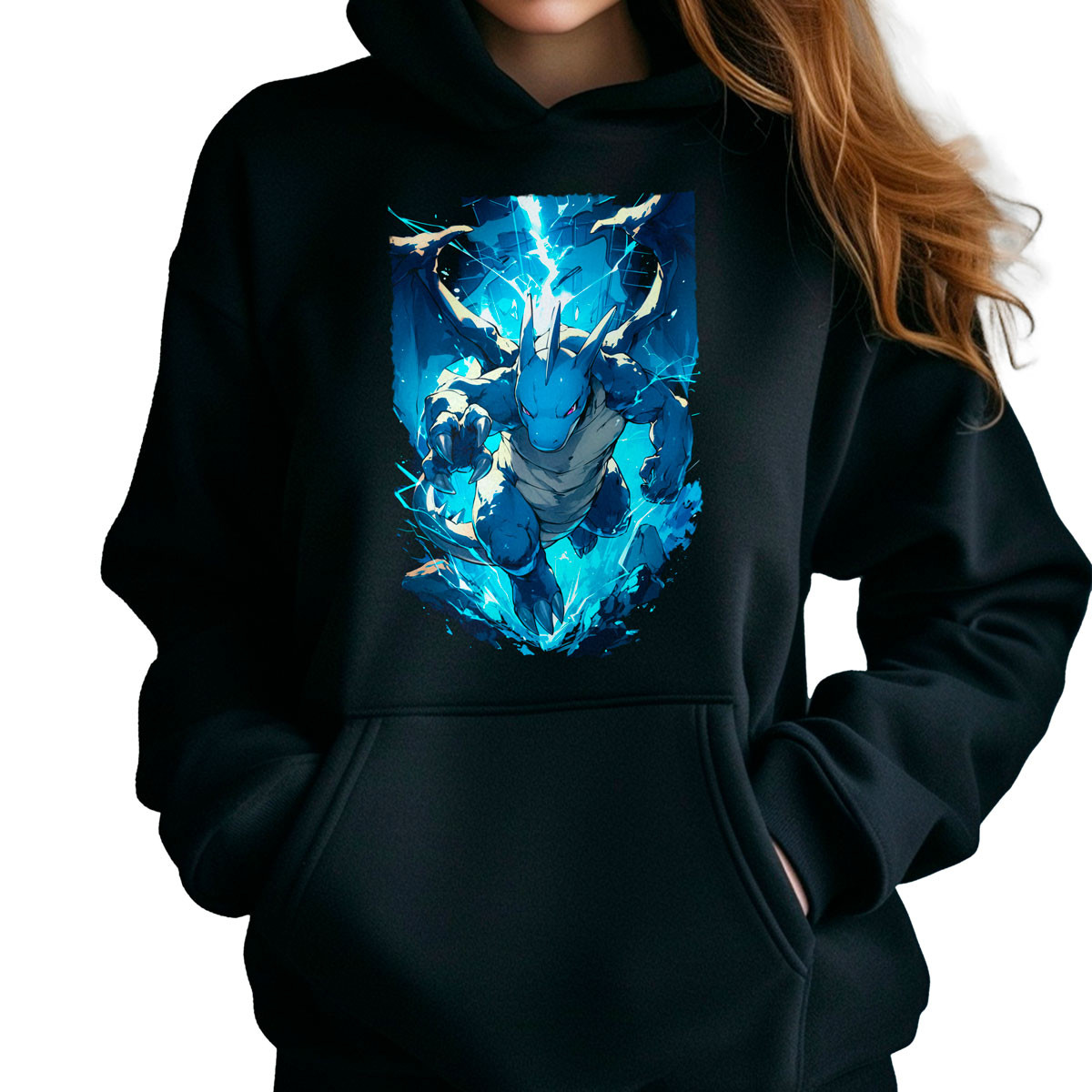 polerones-anime-mujer-dragonite-thunder-wave-estampada-brillante