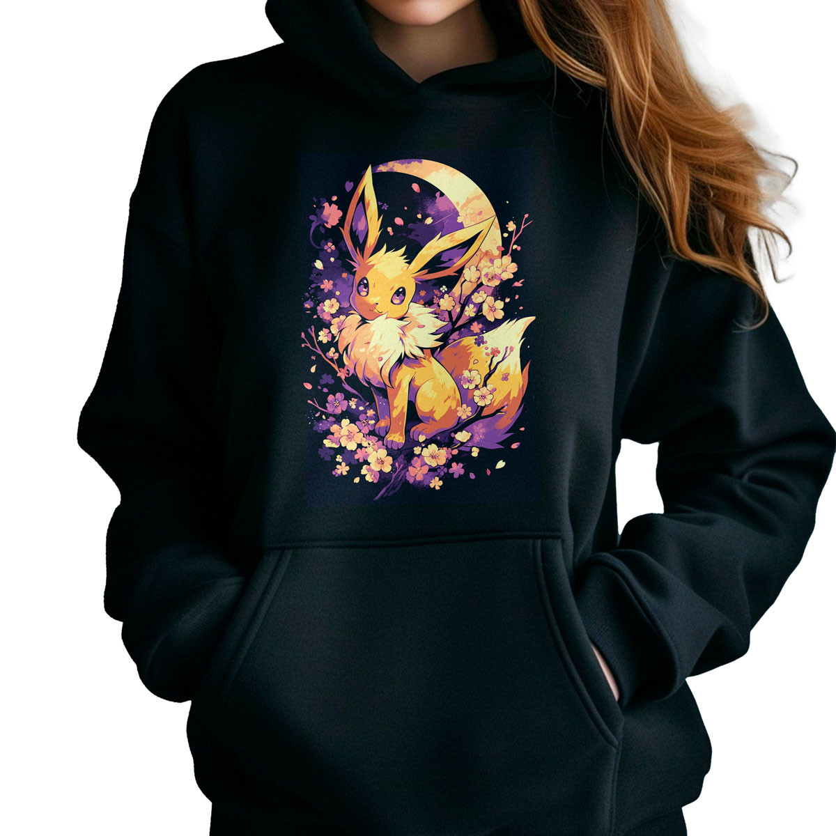polerones-anime-mujer-eevee-cherry-blossoms-anime