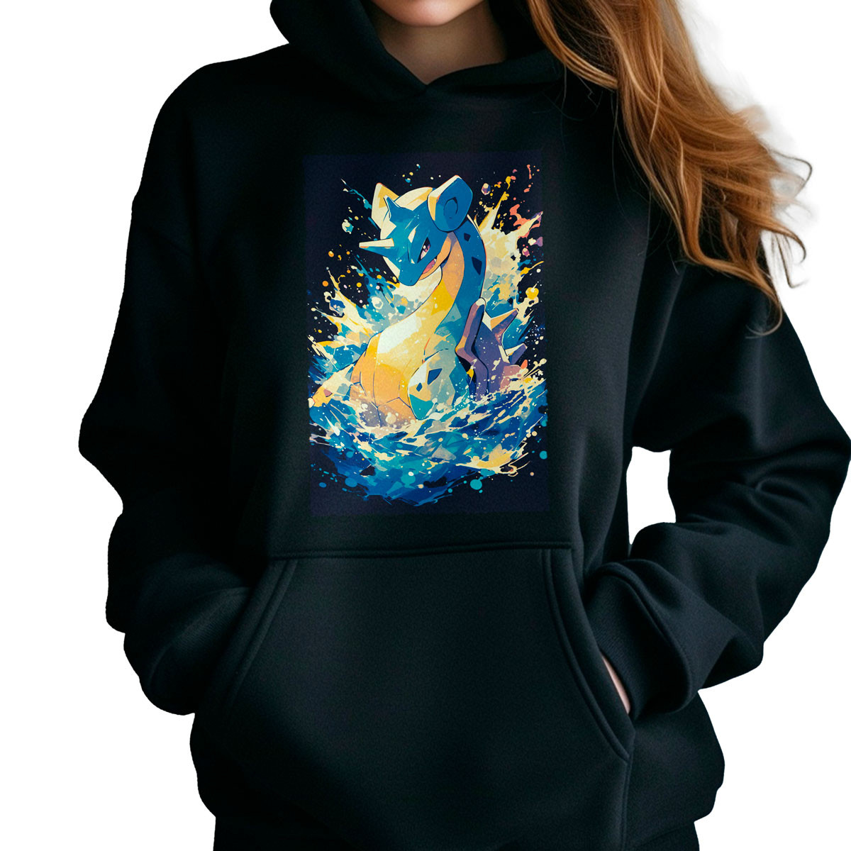 polerones-anime-mujer-entrenador-lapras-pokemon