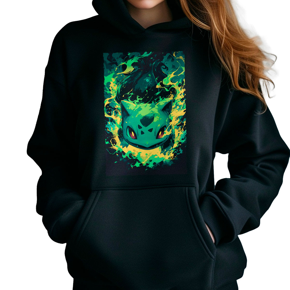 polerones-anime-mujer-estampada-frontal-bulbasaur-seed-battle
