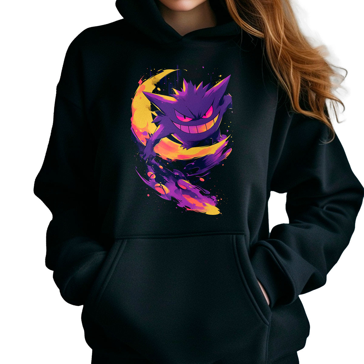 polerones-anime-mujer-gengar-y-luna-pokemon