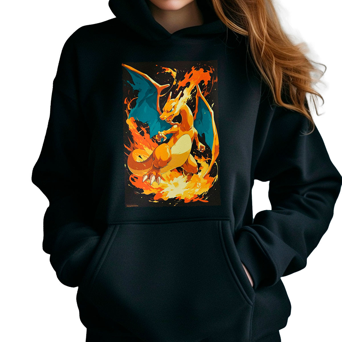 polerones-anime-mujer-gym-negro-dise-o-charizard-anime-black