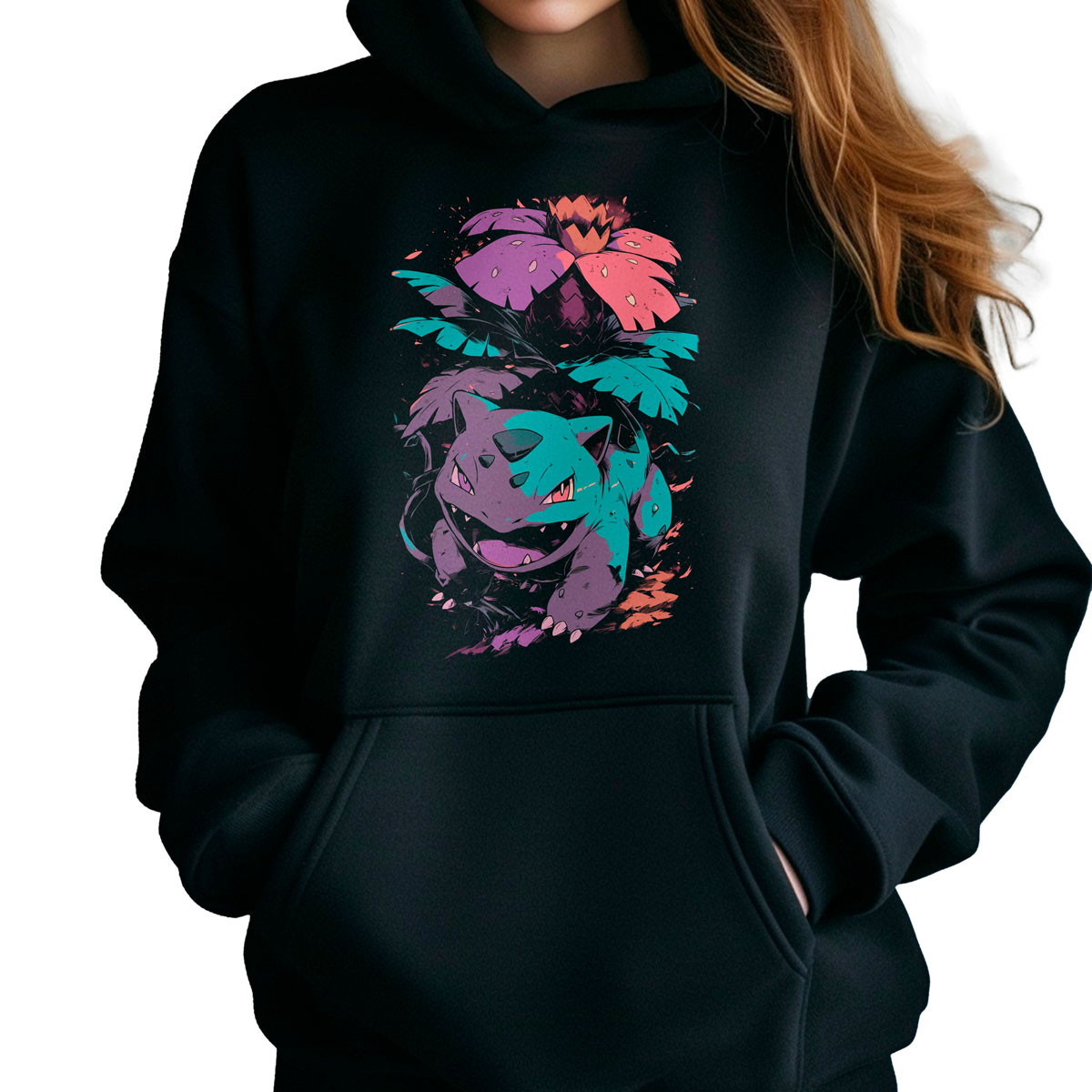 polerones-anime-mujer-ivysaur-seed-bomb-negro