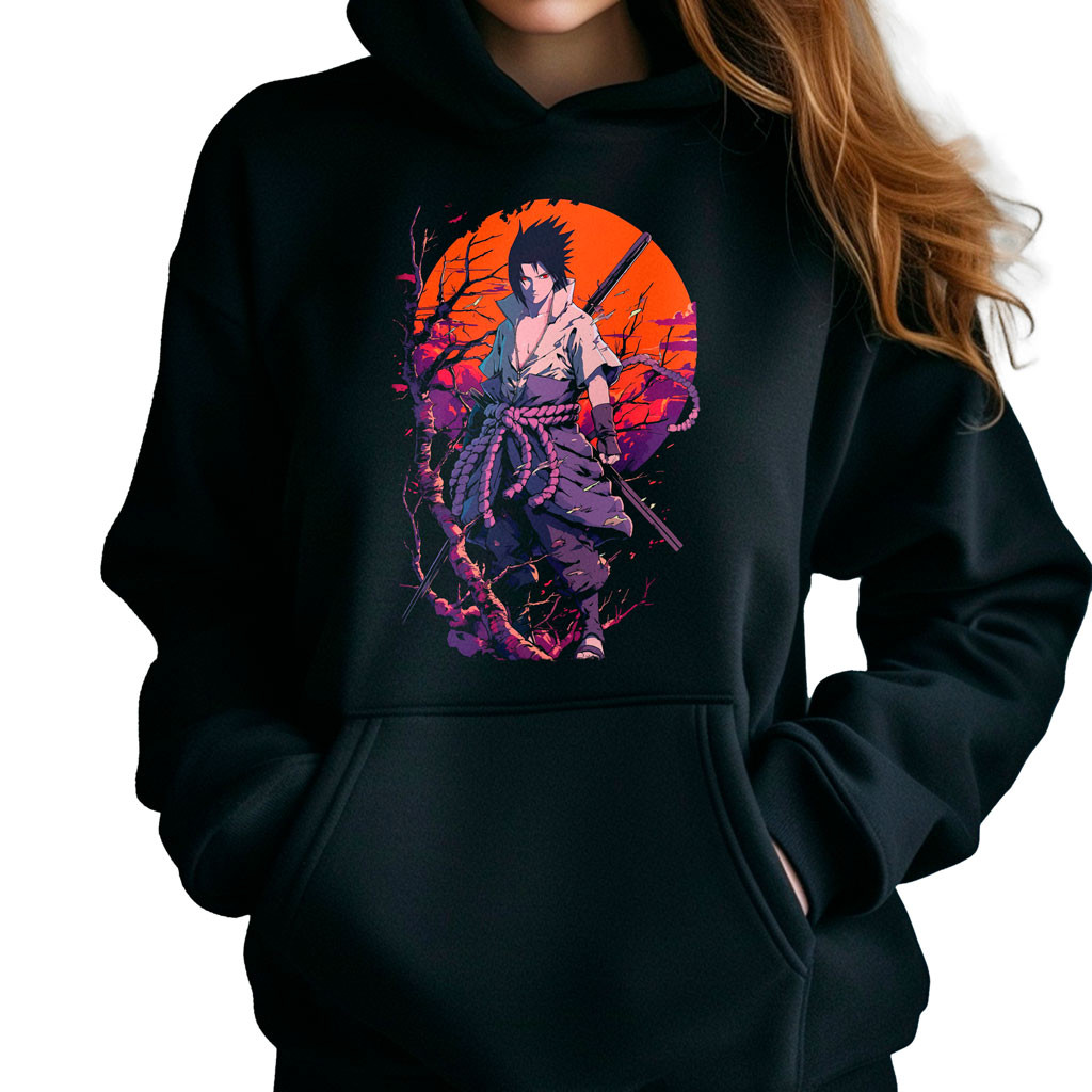 polerones-anime-mujer-negra-hokage-sasuke-uchiha