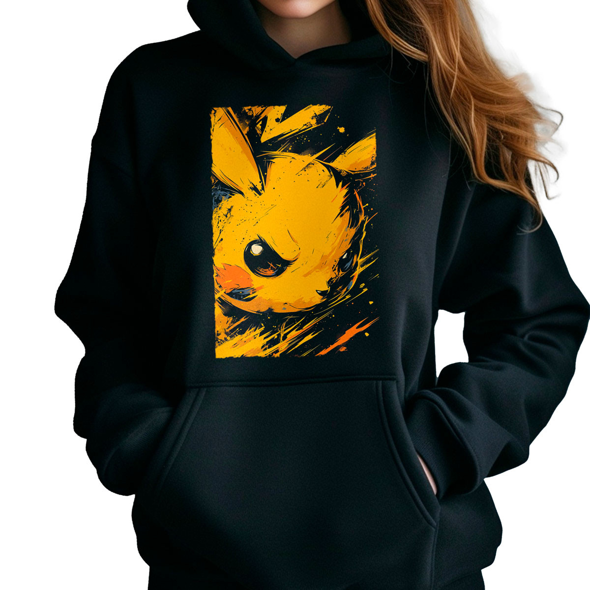 polerones-anime-mujer-pikachu-face-closeup