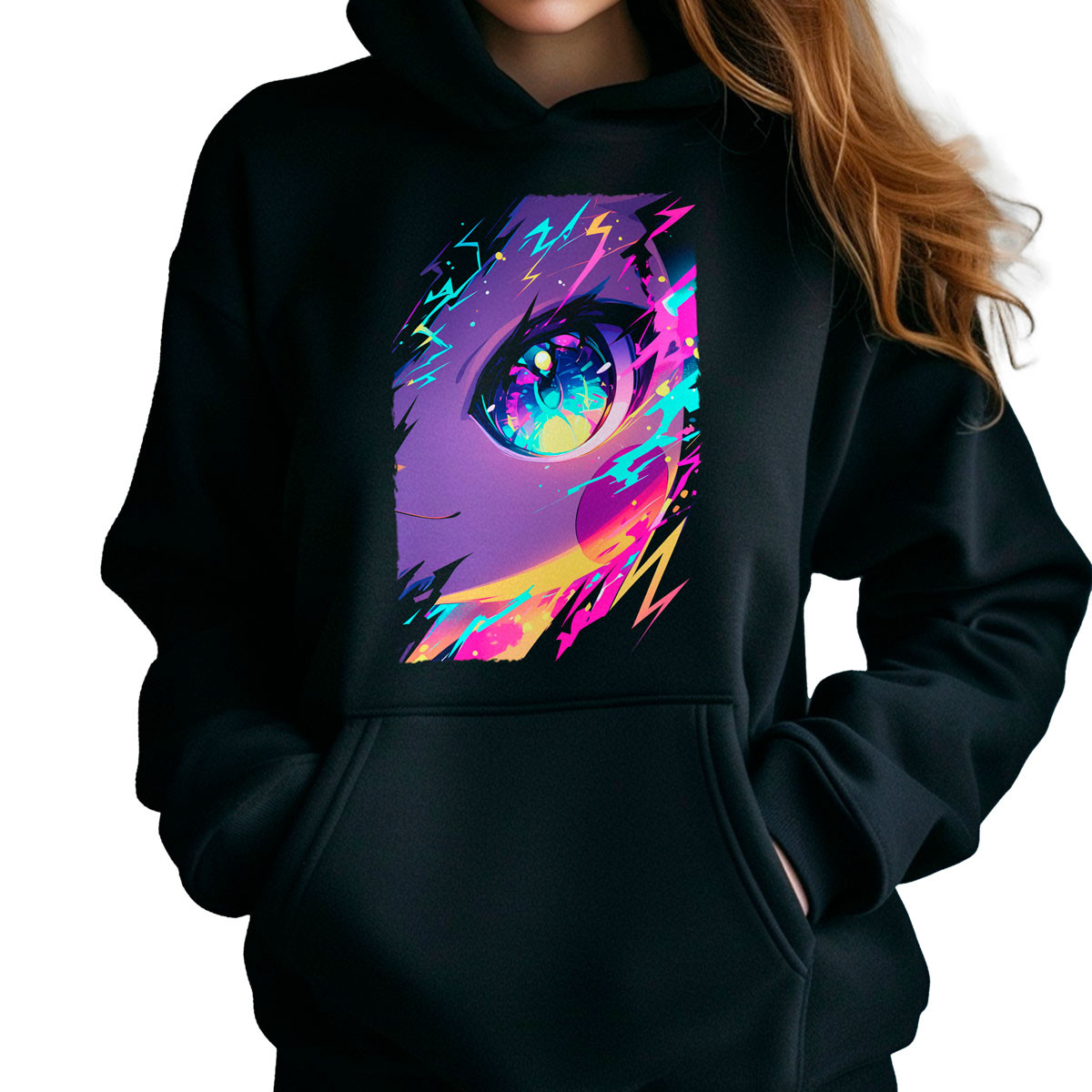 polerones-anime-mujer-pikachu-ojos-cercanos