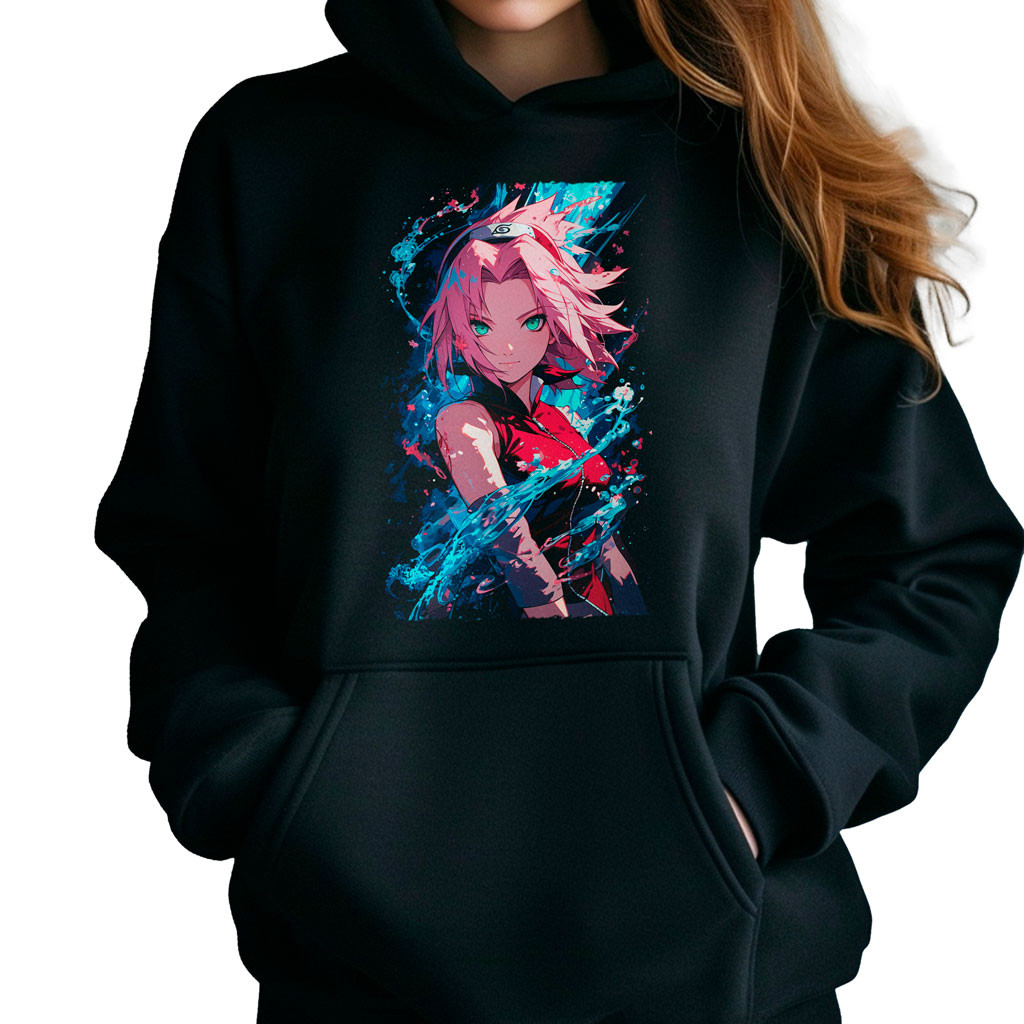 polerones-anime-mujer-suave-ninjutsu-sakura-haruno-healing