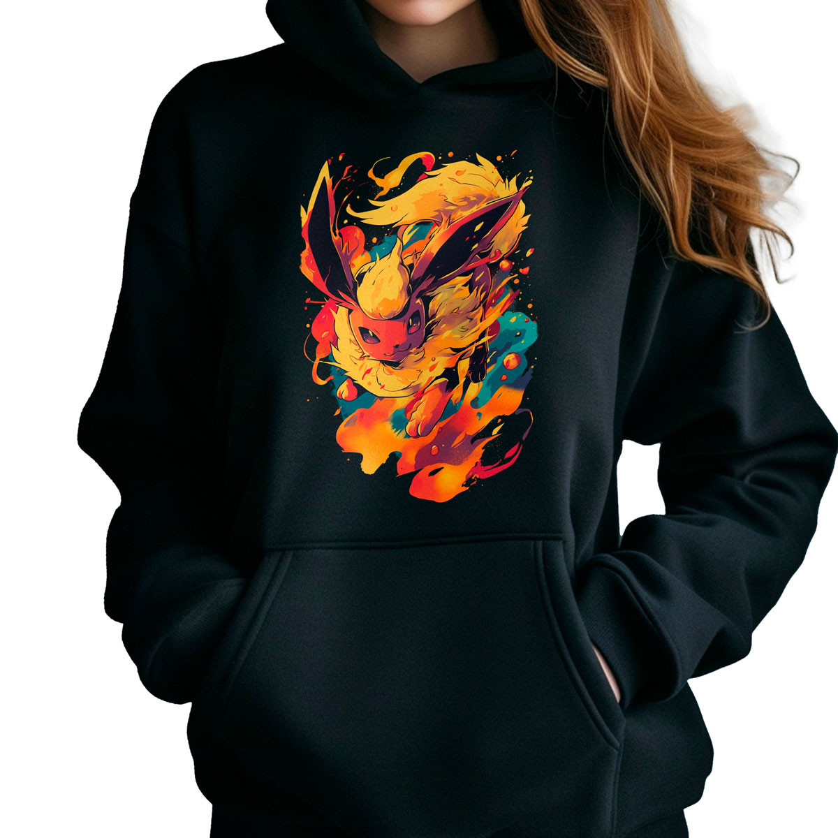 polerones-anime-mujer-sudadera-batallas-pok-mon-flareon-brillante