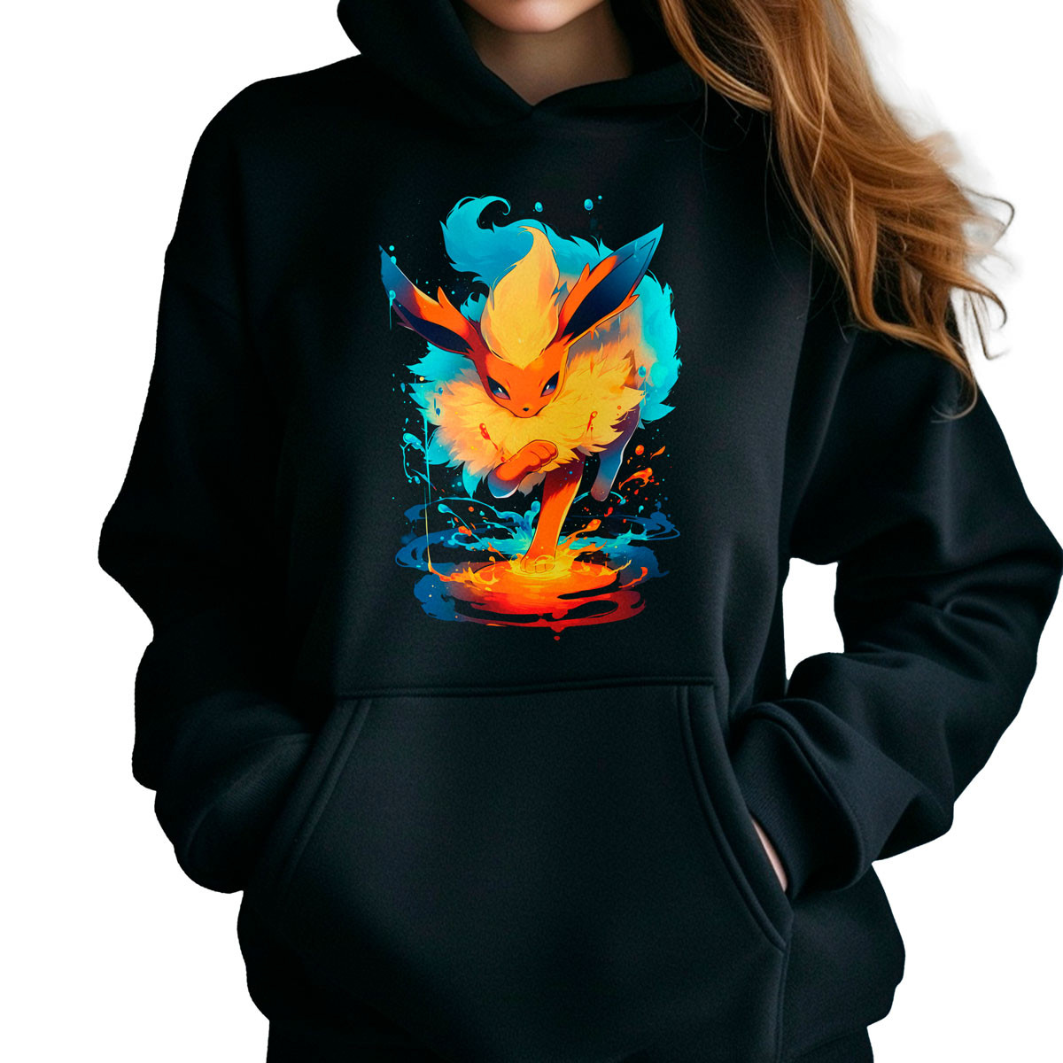 polerones-anime-mujer-sudadera-shiny-flareon-manga-negra