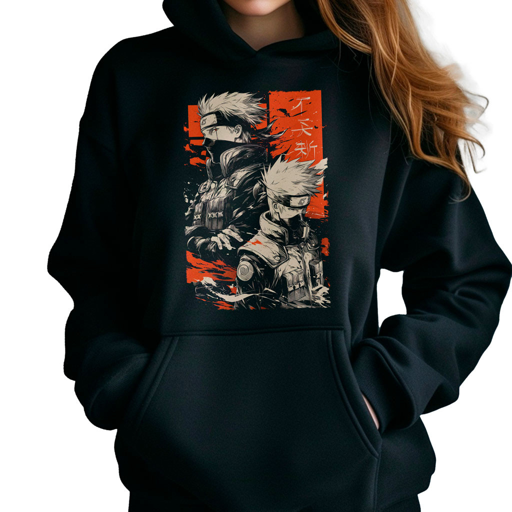 polerones-anime-negra-kunai-kakashi-hatake-sasuke-uchiha