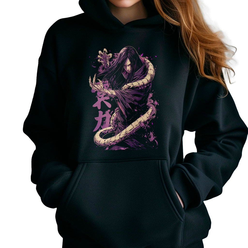 polerones-anime-negro-taijutsu-orochimaru-naruto-shippuden