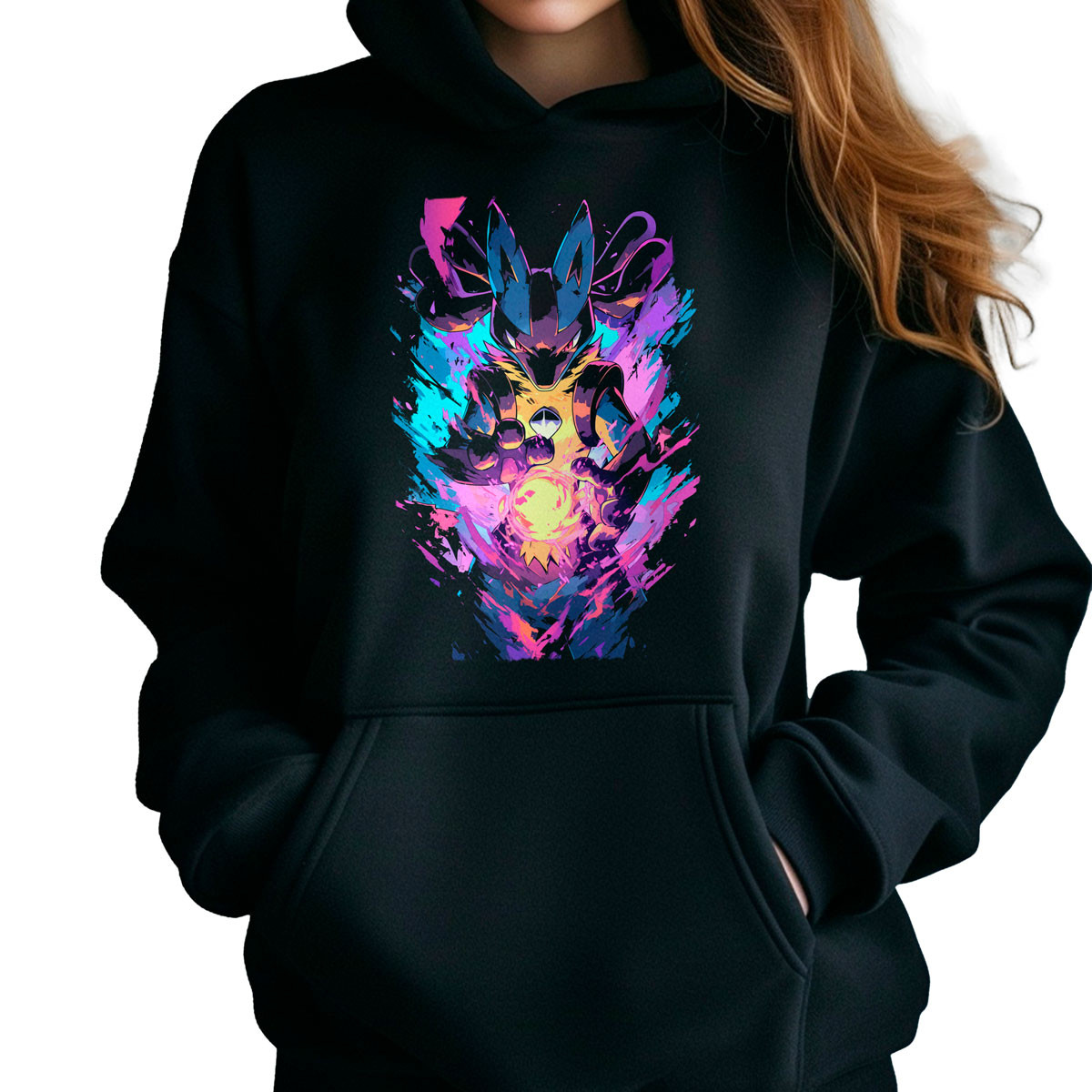 polerones-anime-suave-batallas-pok-mon-lucario-heal-pulse