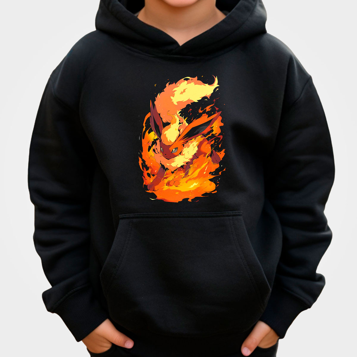 polerones-anime-unisex-estampada-frontal-batallas-pok-mon-flareon-lava-plume