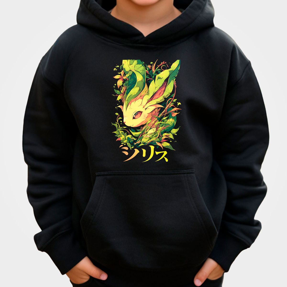 polerones-anime-unisex-leafeon-ink-design-pok-mon